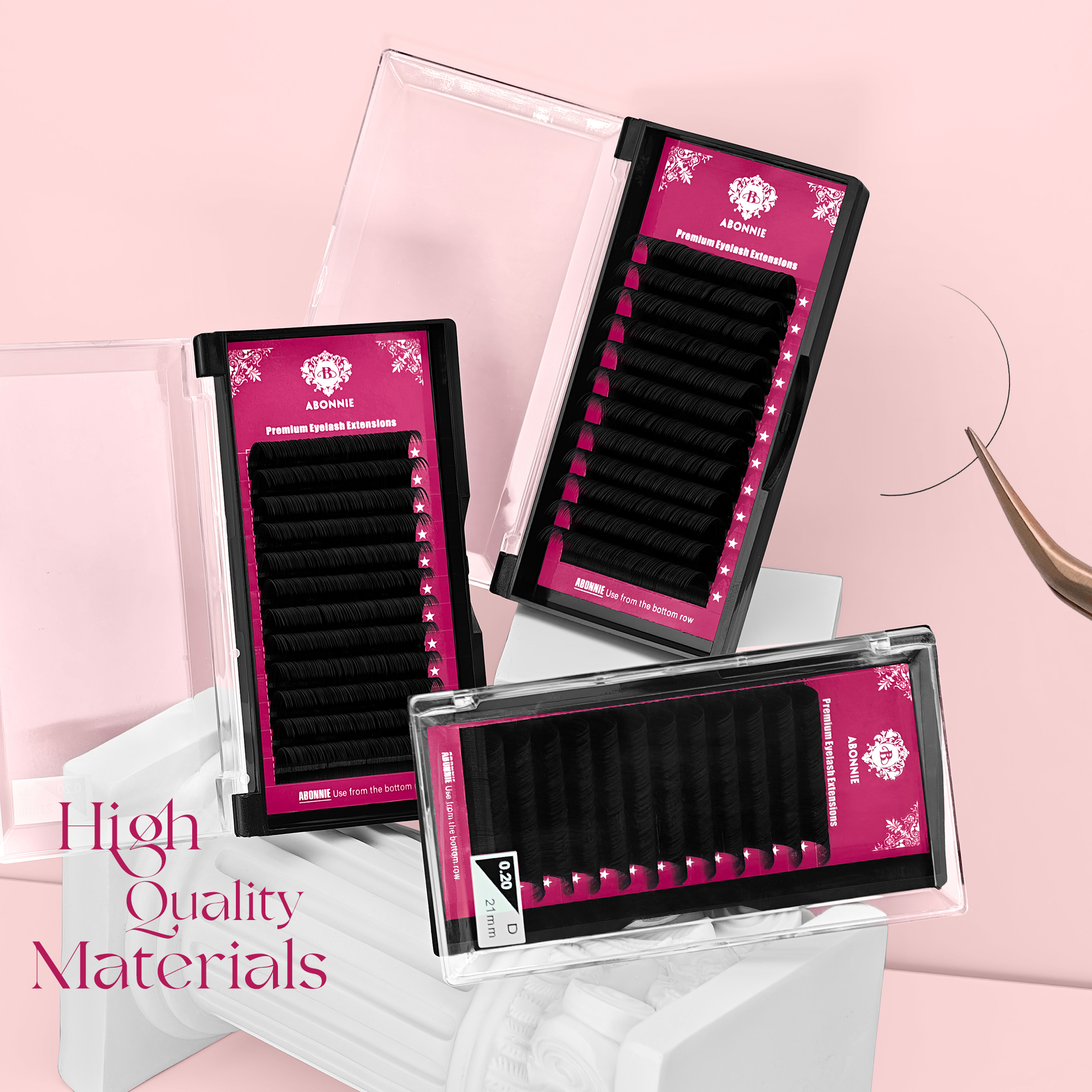 Eyelash Extension Supernatural - ABONNIE Lash Extensions Super Matte Black