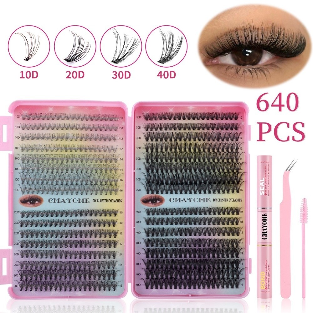 Eyelash Extension Natural Look - Bond and Seal False Eyelashes Natural