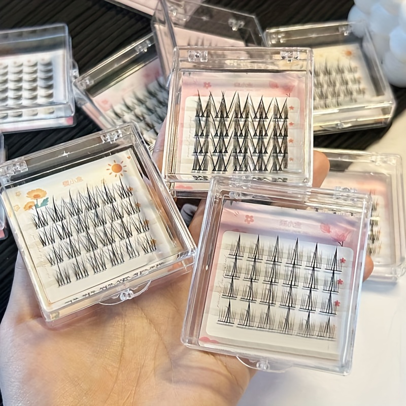 Eyelash Extension Natural - Mixiaohe 16Styles Korean Natural Cluster Lashes