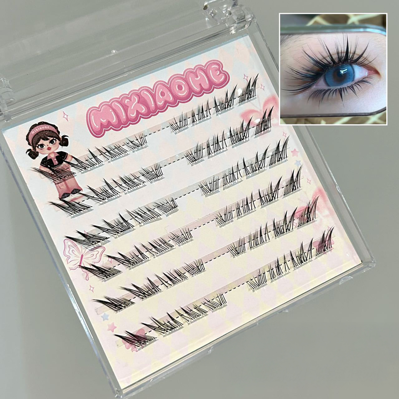 Eyelash Extension Cat Eye - 6/10 Rows Cluster Lash False Eyelashes