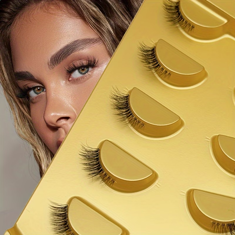 Eyelash Extension Cat Eye - 5 Pairs of Natural Half-Eye Cat-Eye