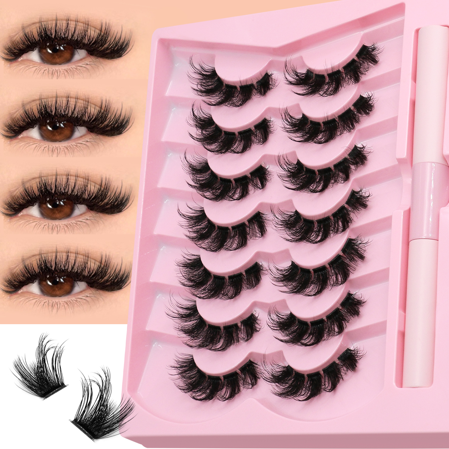 DIY lash clusters set Extensio - огляд і ціна Eyelash Extension Cat Eye