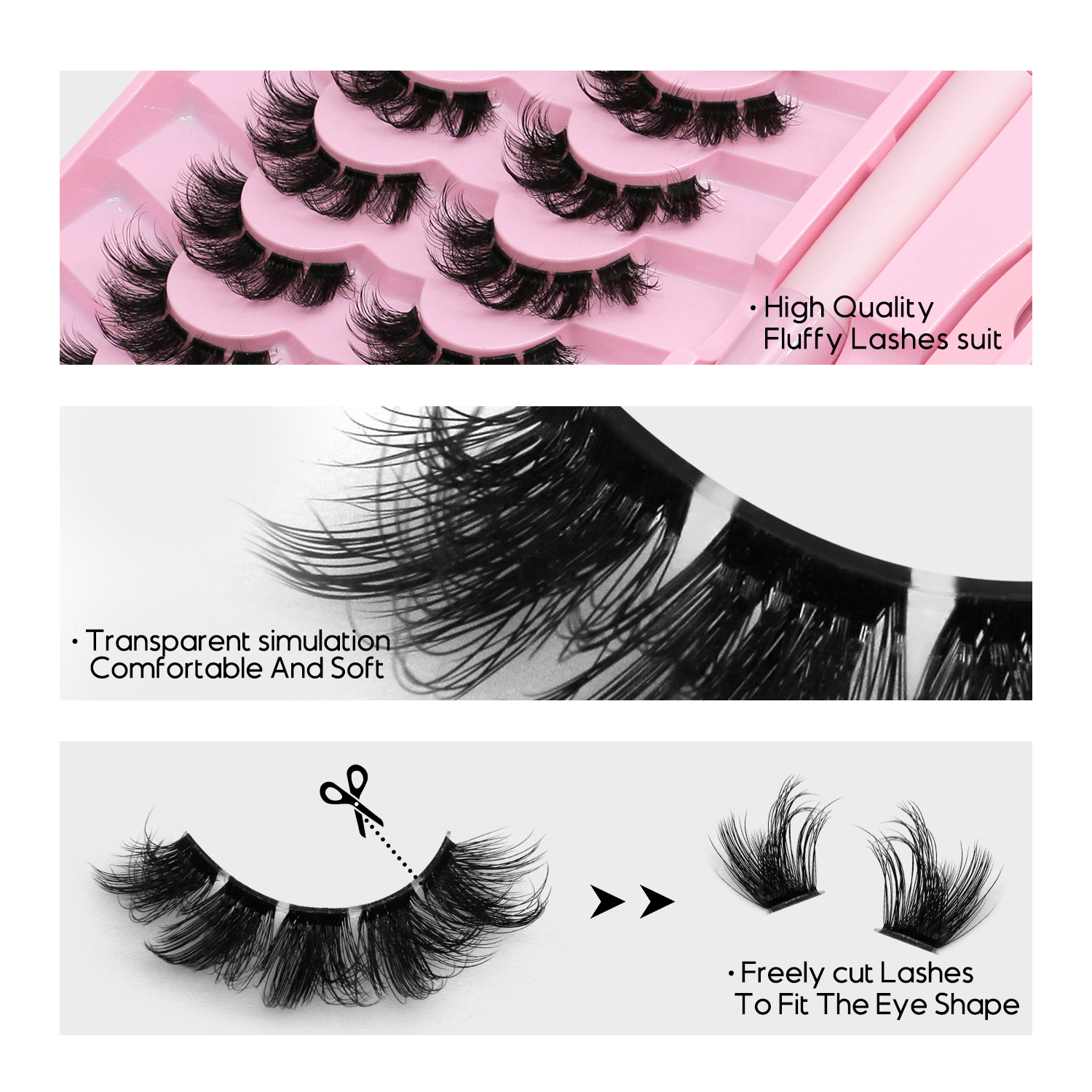 DIY lash clusters set Extensio - огляд і ціна Eyelash Extension Cat Eye