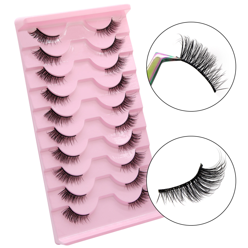 Moonlily 10 Pairs Half Eyelash - огляд і ціна Eyelash Extension Cat Eye