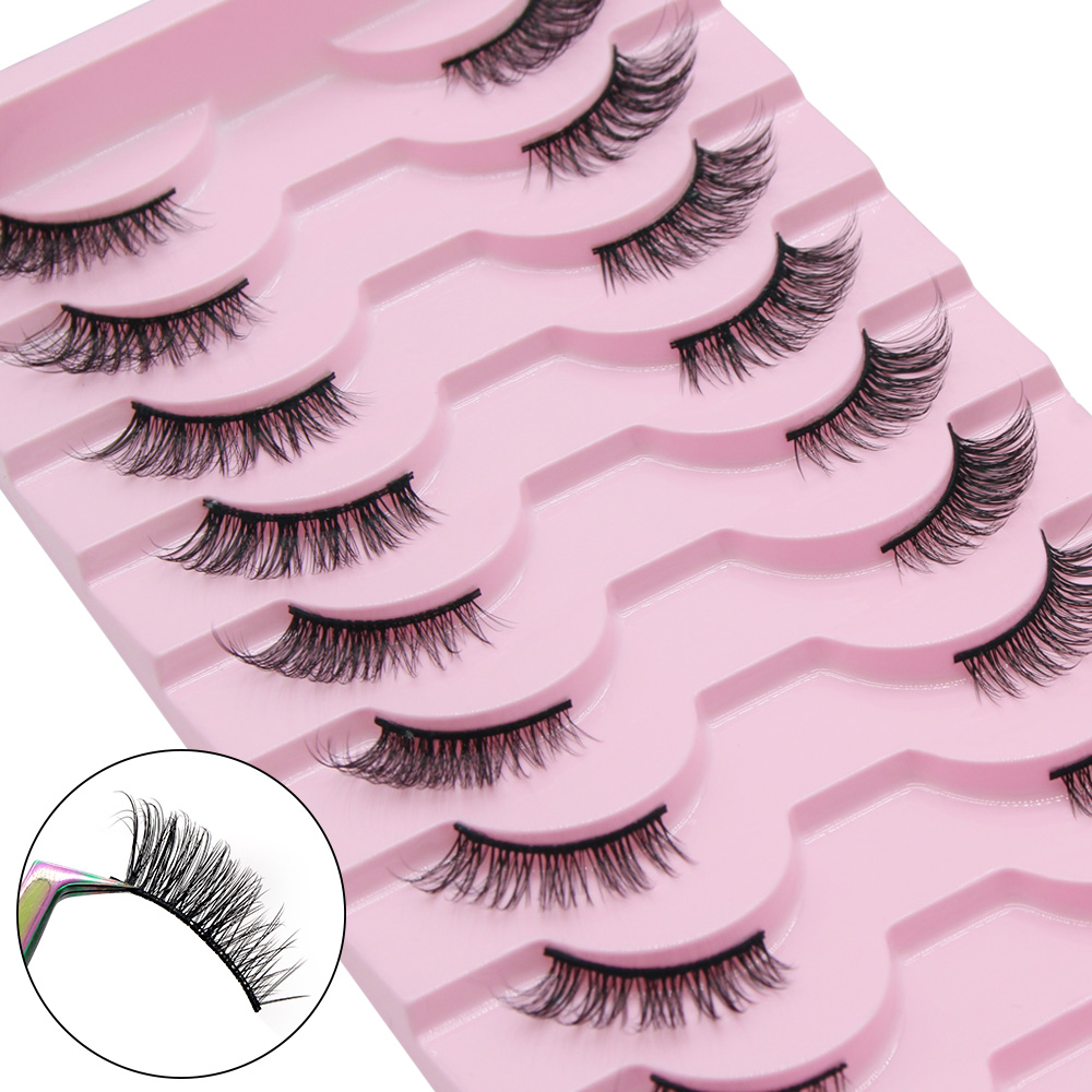 Moonlily 10 Pairs Half Eyelash - огляд і ціна Eyelash Extension Cat Eye