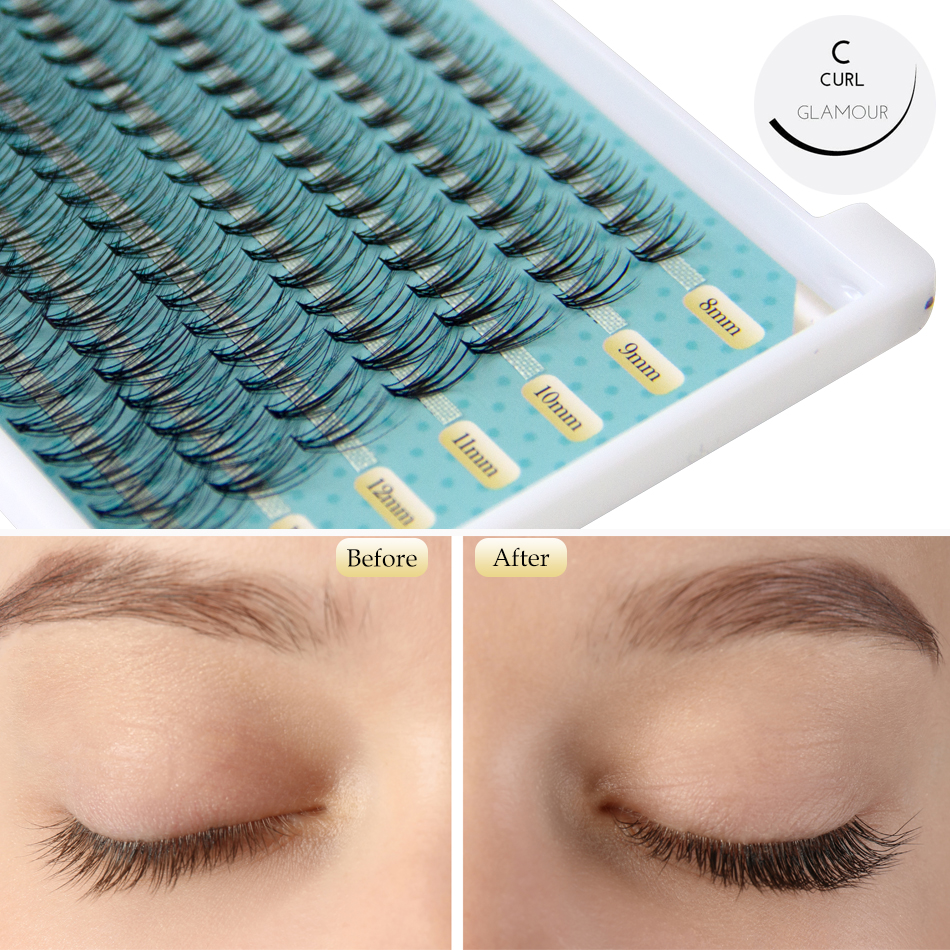 IGUIONSS 20D 8-14mm mix 7 rows - огляд і ціна Eyelash Extension Supernatural