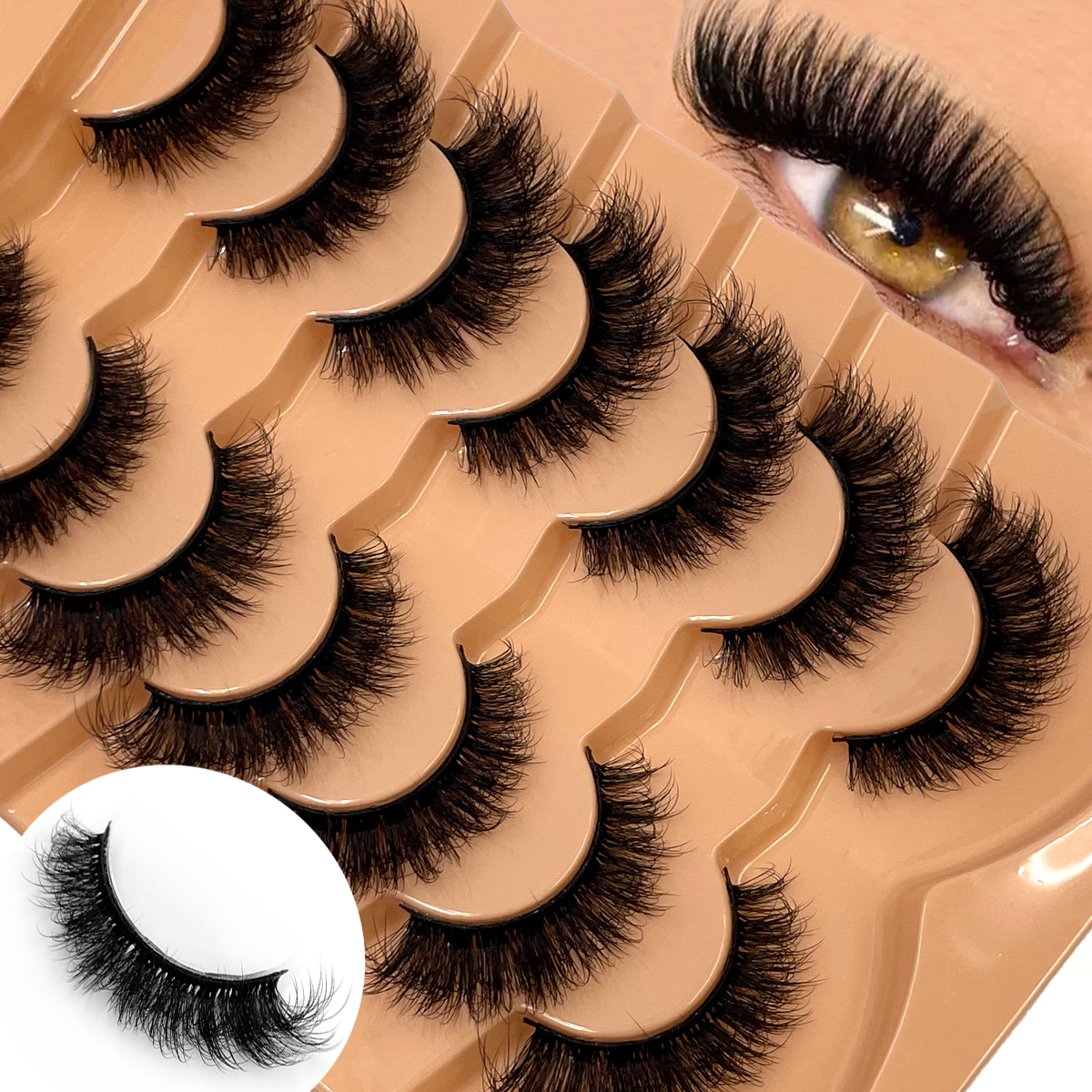 HBZGTLAD Fluffy Wispy Lashes N - огляд і ціна Eyelash Extension Cat Eye