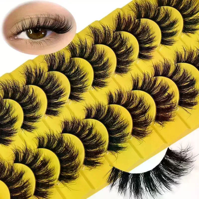 10 Pairs Eye Eyelashes 5D Fluf - огляд і ціна Eyelash Extension Cat Eye