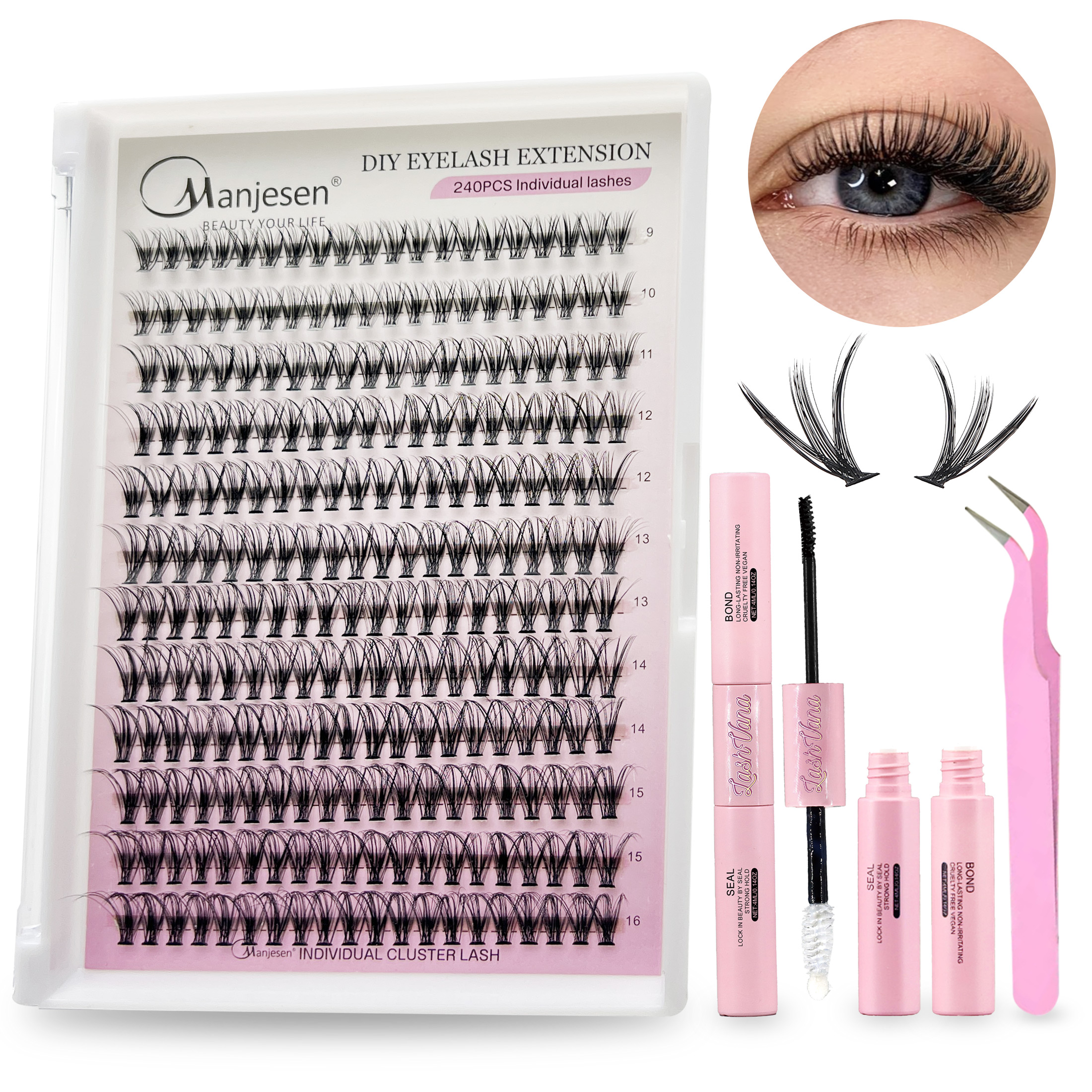 DIY Cluster Extension Lashes K - огляд і ціна Eyelash Extension Equipment