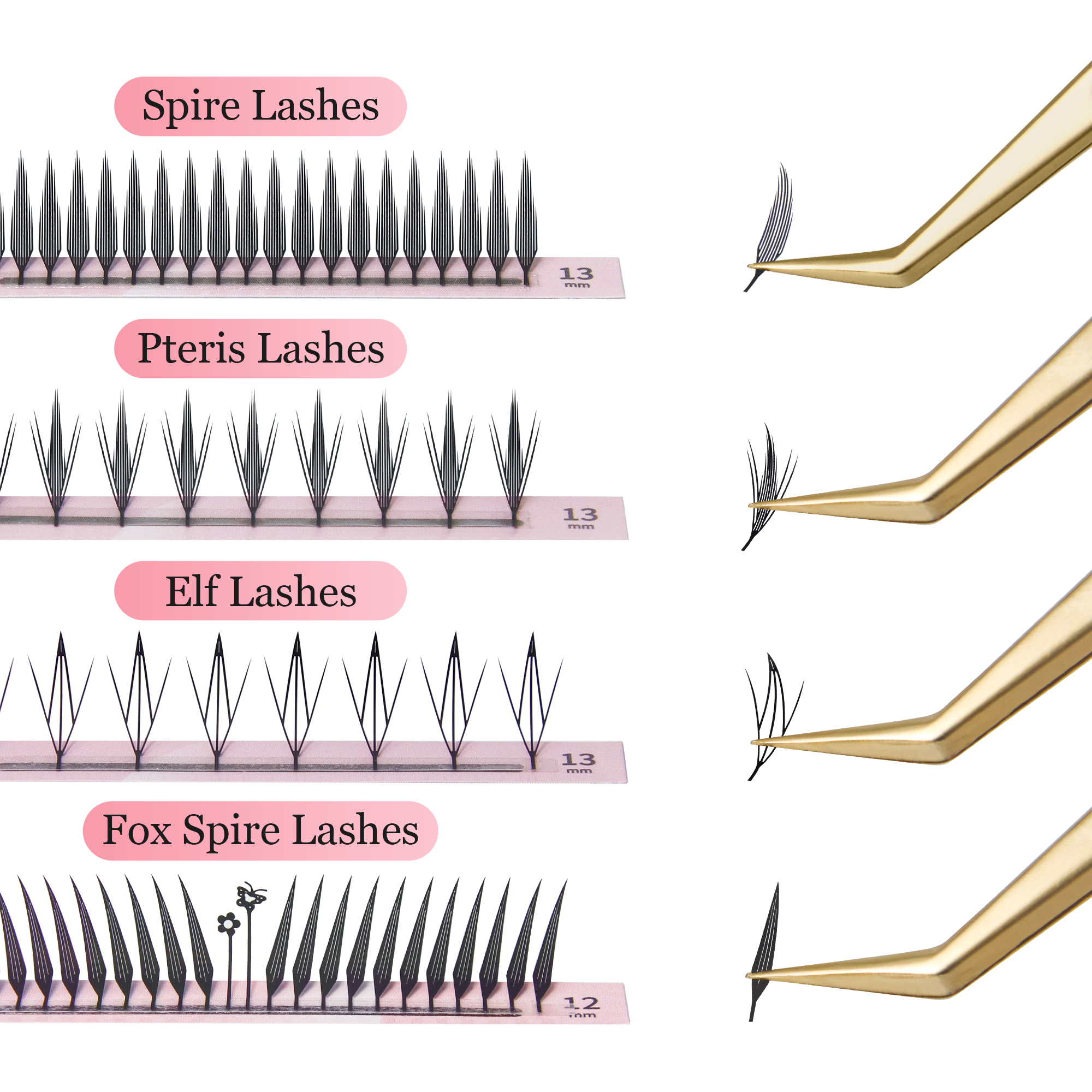 GLAMLASH Comic Spire Eyelash E - огляд і ціна Eyelash Extension Supernatural