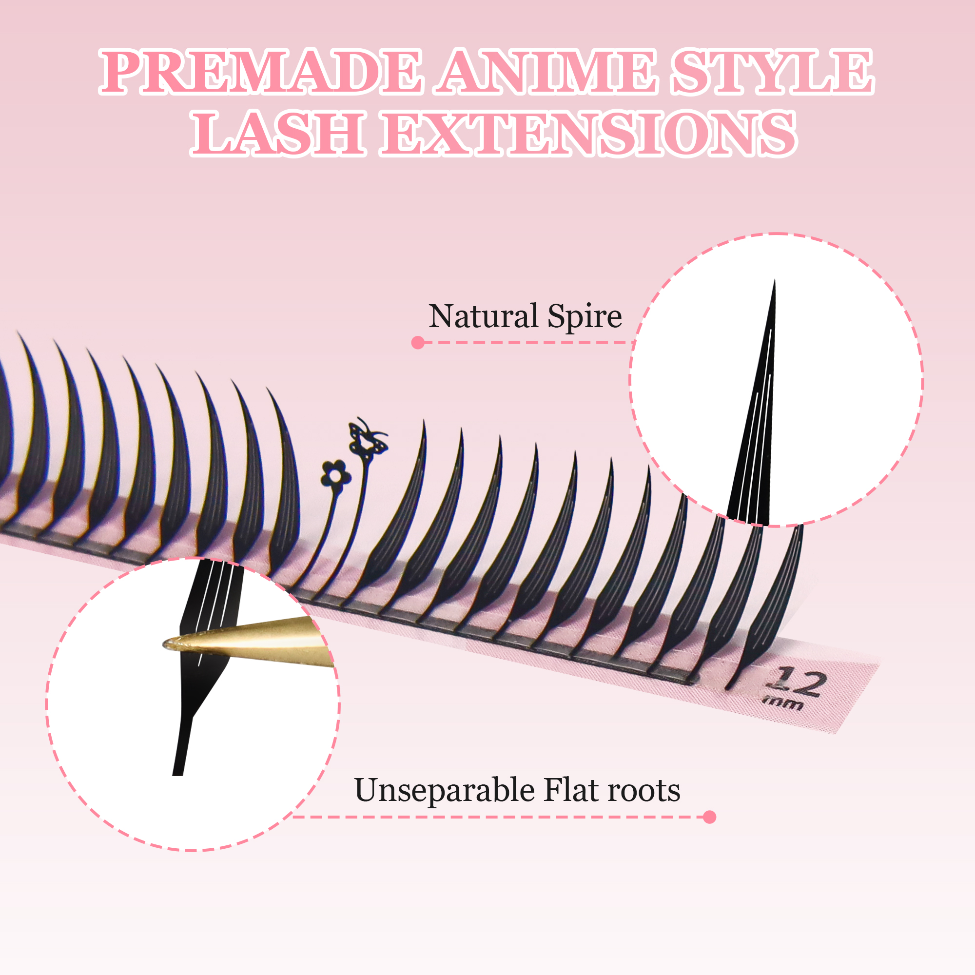GLAMLASH Comic Spire Eyelash E - огляд і ціна Eyelash Extension Supernatural
