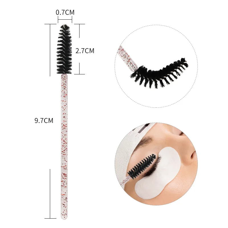 50pcs Eyelash Brushes Mascara  - огляд і ціна Eyelash Extension Repair
