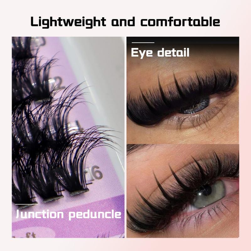 14 Rows Lash Clusters Spikes E - огляд і ціна Eyelash Extension Natural
