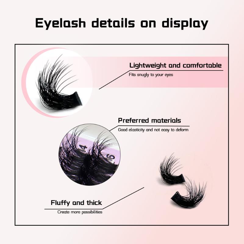 14 Rows Lash Clusters Spikes E - огляд і ціна Eyelash Extension Natural