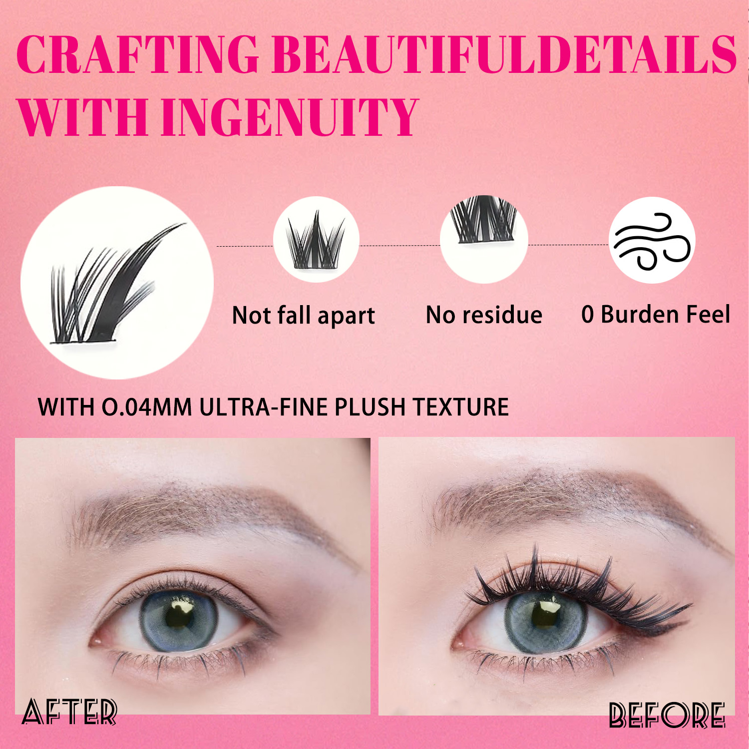 192 Pieces of False Eyelashes, - огляд і ціна Eyelash Extension Cat Eye