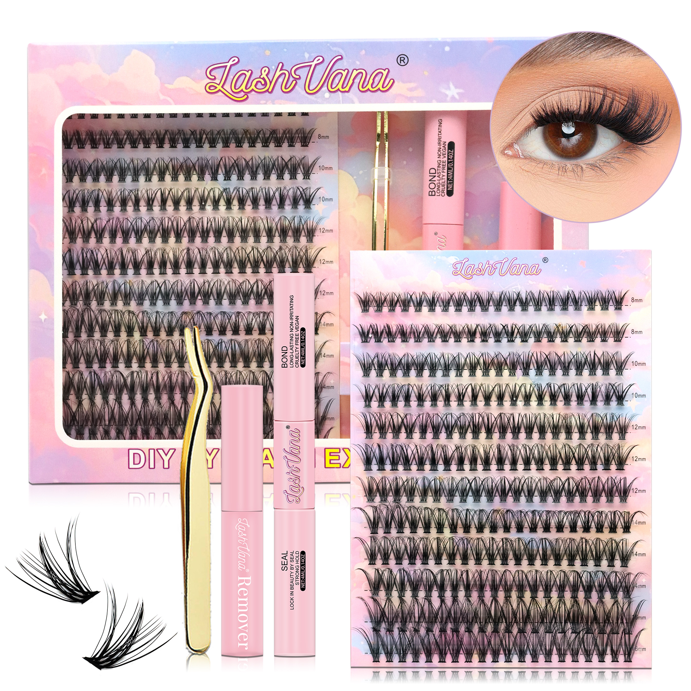 DIY Lashes Extension Kit Eyela - огляд і ціна Eyelash Extension Equipment