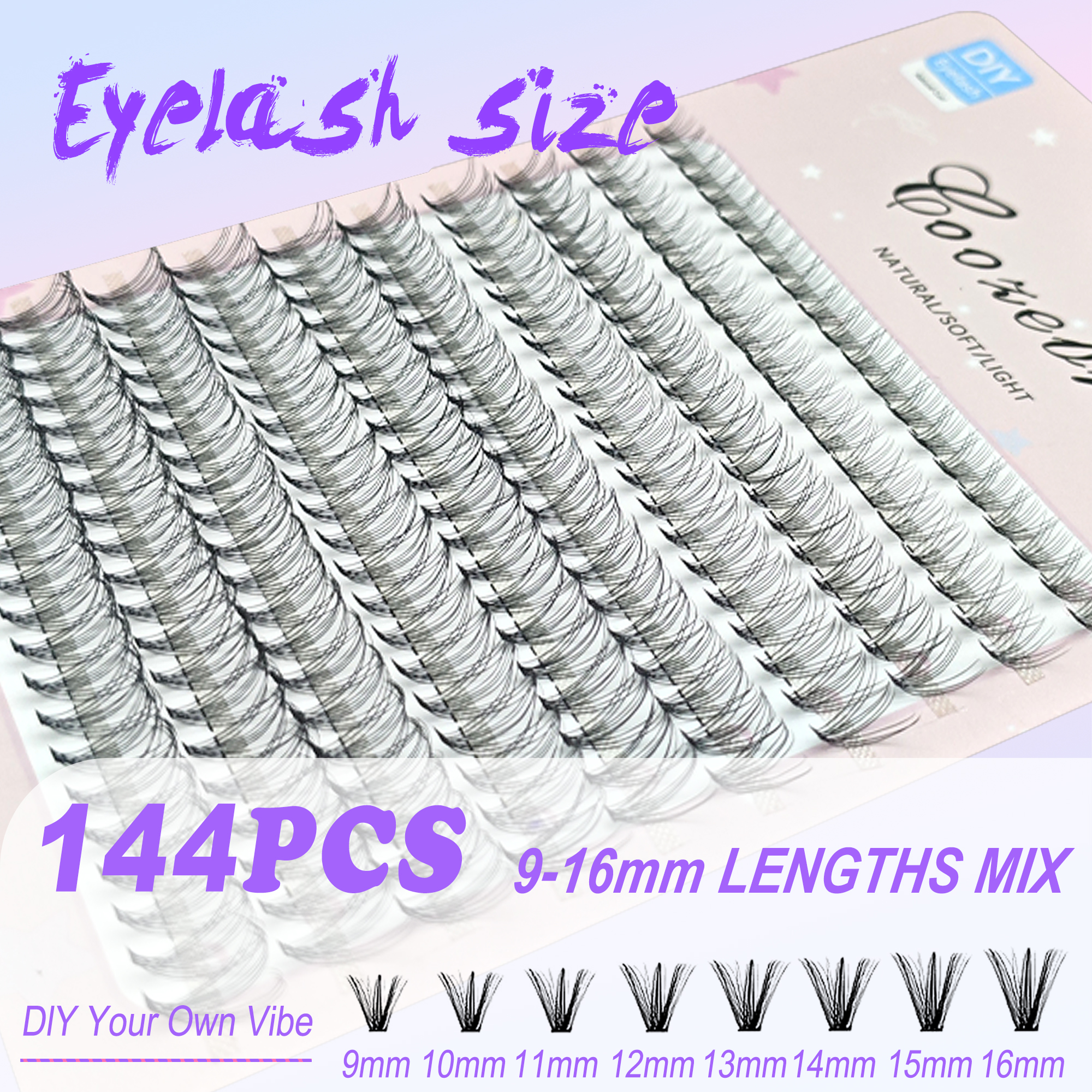 Individual Lashes Cluster D Cu - огляд і ціна Eyelash Extension Supernatural