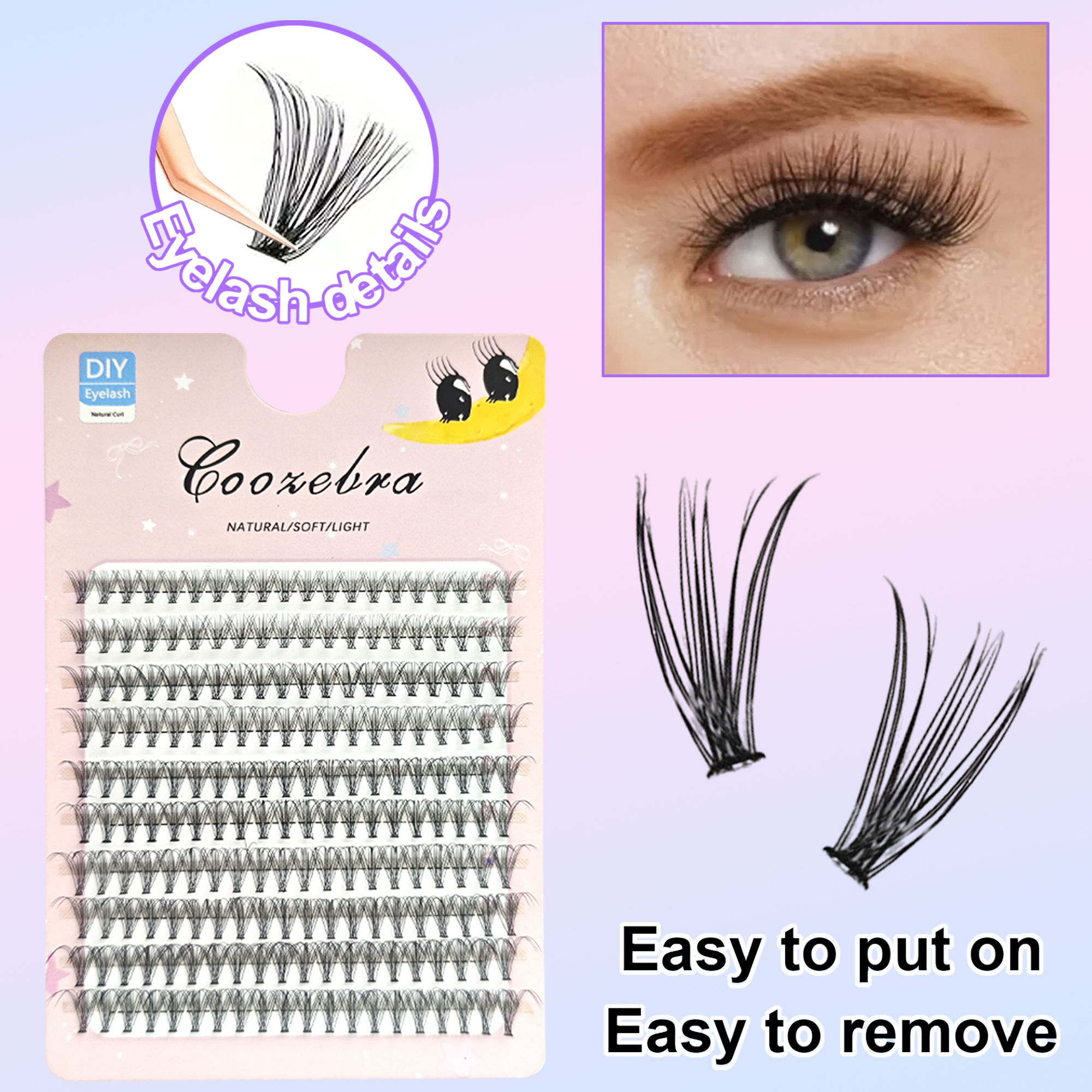 Individual Lashes Cluster D Cu - огляд і ціна Eyelash Extension Supernatural