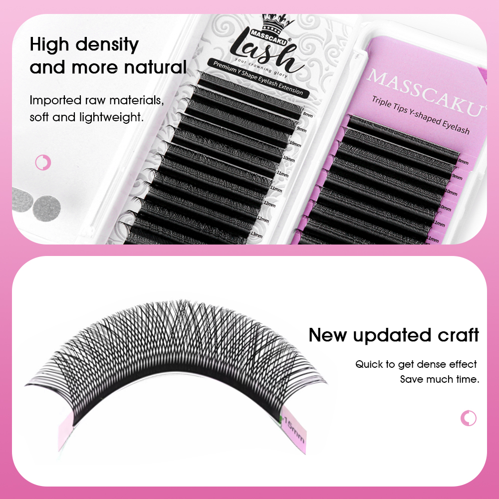 MASSCAKU Hand Woven YY Design  - огляд і ціна Eyelash Extension Supernatural