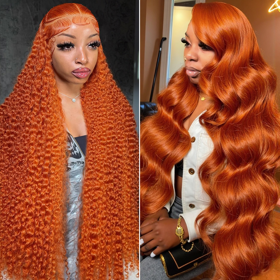 13x6 Ginger Orange Deep Wave L - огляд і ціна Eyelash Extension Natural Look