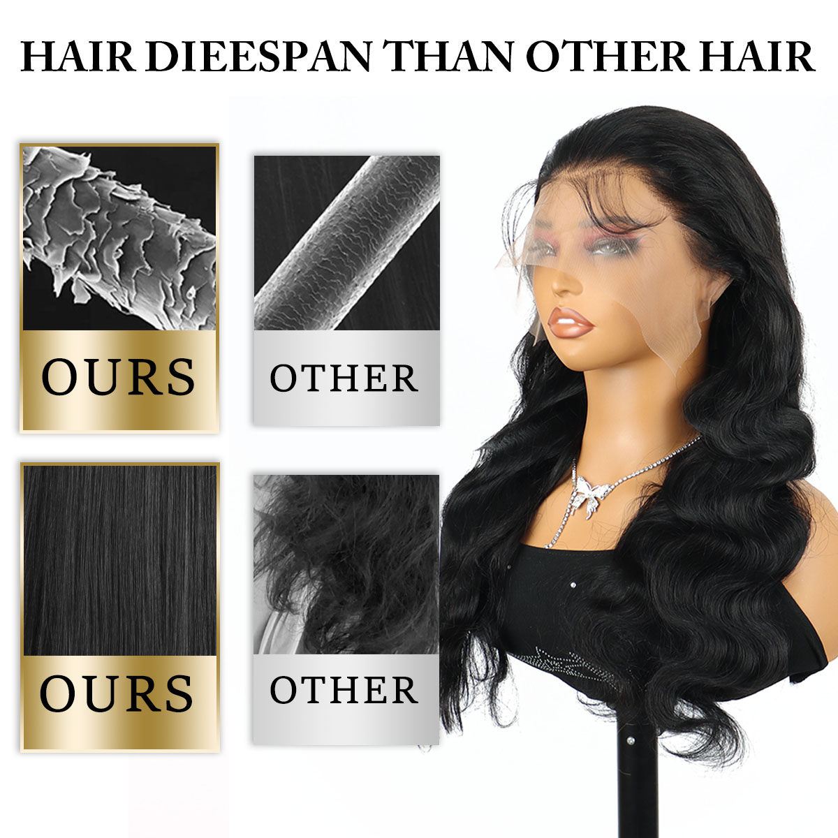 40 42 Inch Real Raw Body Wave  - огляд і ціна Eyelash Extension Natural Look