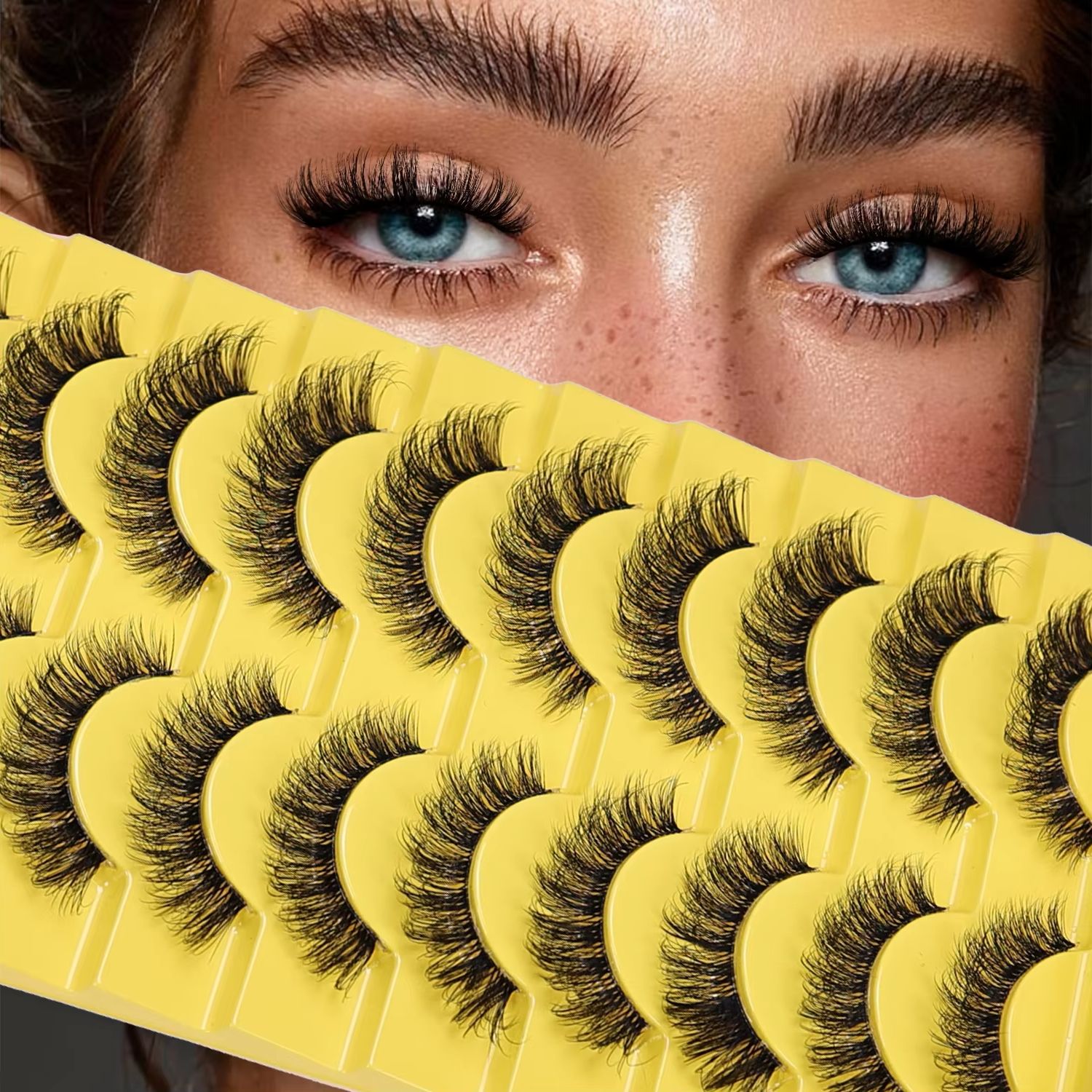 10 Pairs Clear Band Eyelashes  - огляд і ціна Eyelash Extension Cat Eye