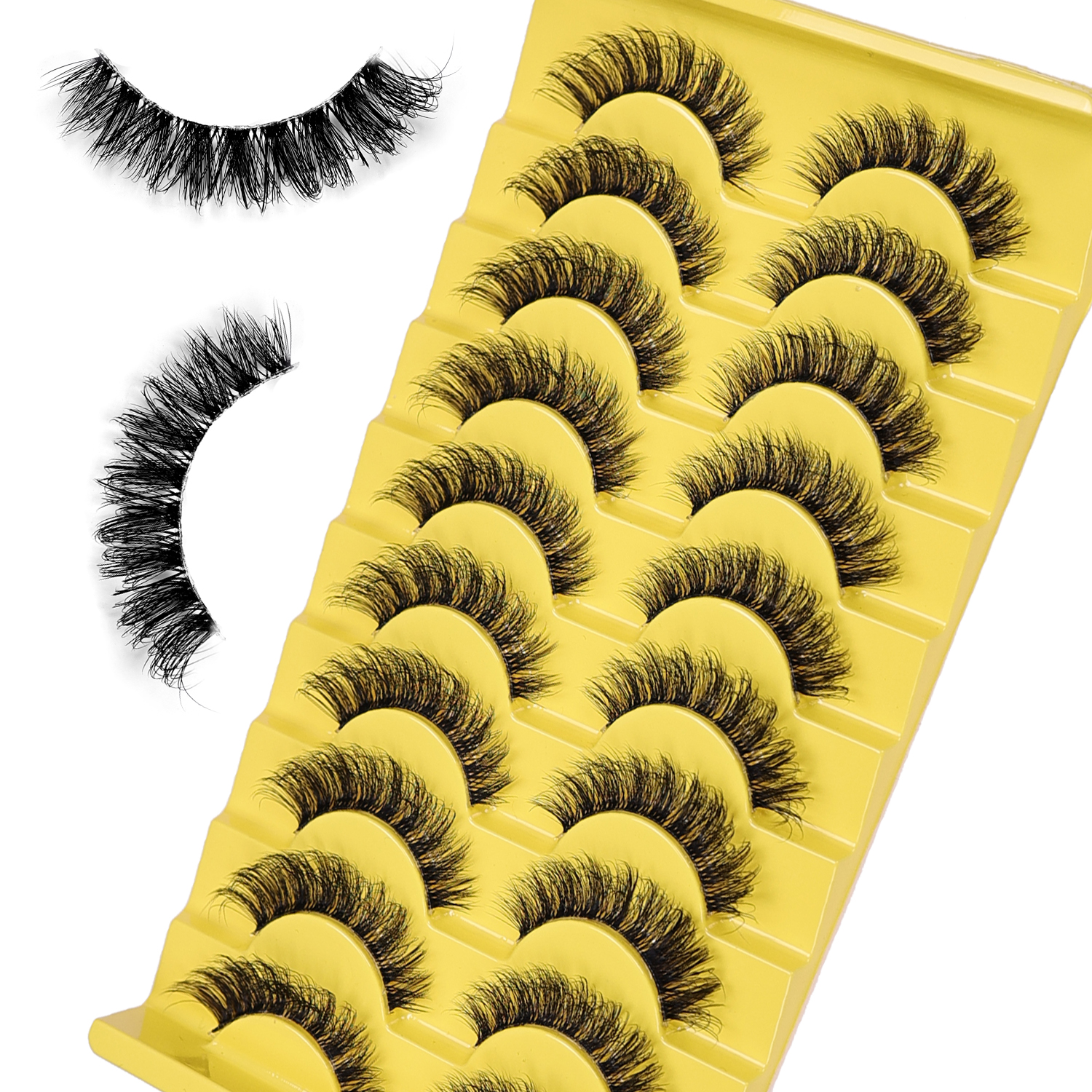 10 Pairs Clear Band Eyelashes  - огляд і ціна Eyelash Extension Cat Eye