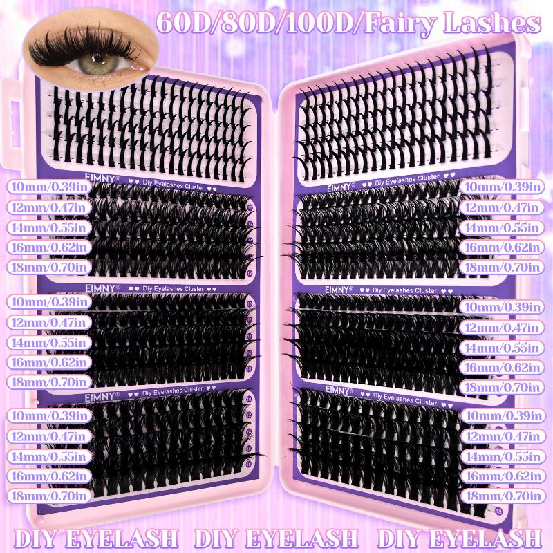 DIY Cluster Lashes Mixed Tray  - огляд і ціна Eyelash Extension Natural