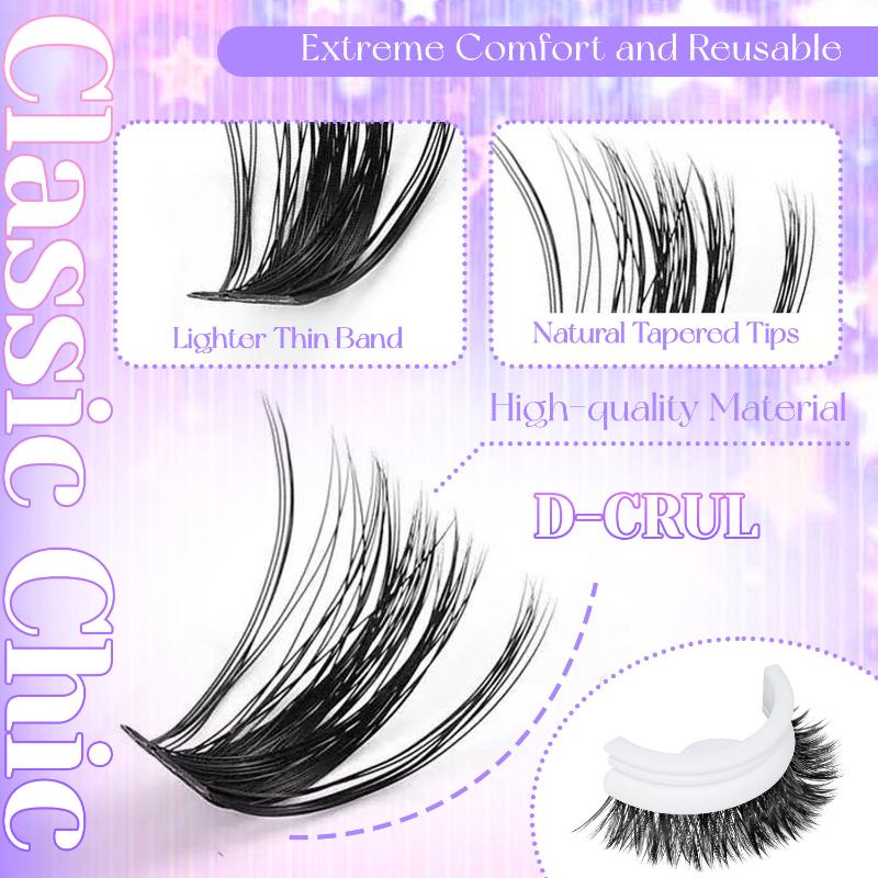 DIY Cluster Lashes Mixed Tray  - огляд і ціна Eyelash Extension Natural