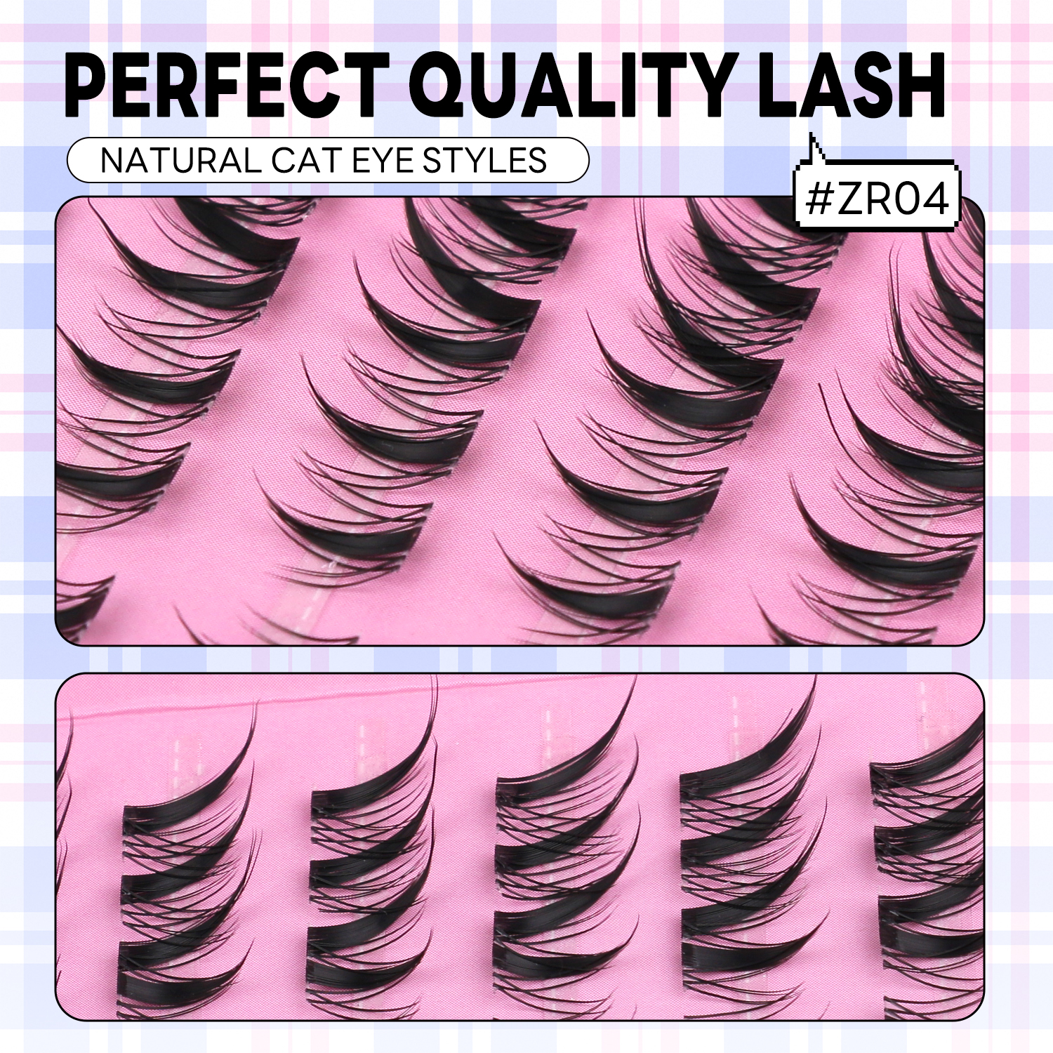 GROINNEYA Cat Eye Lashes DIY L - огляд і ціна Eyelash Extension Cat Eye