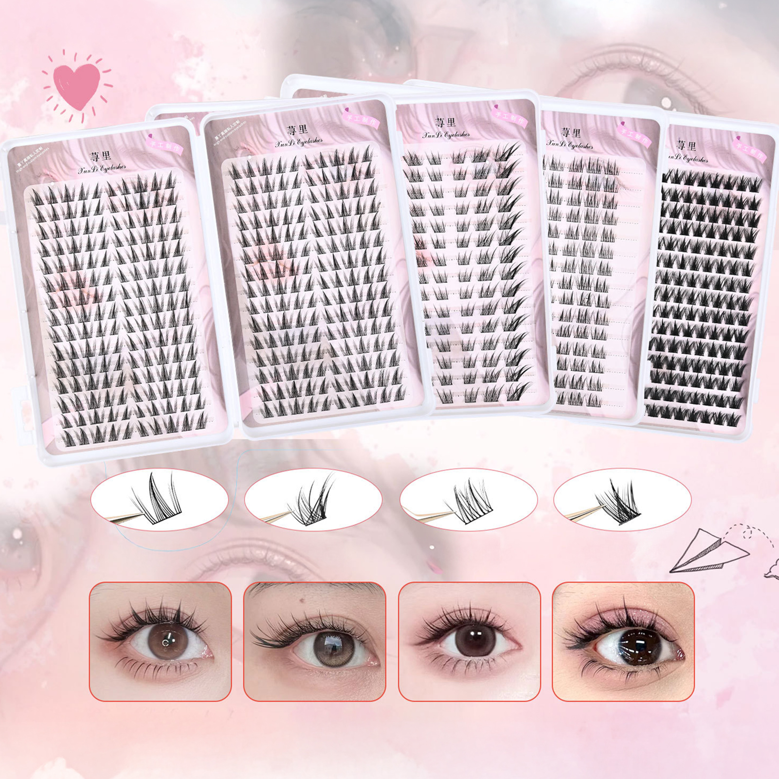 30rows 3D Wispy Fluffy Fake Ey - огляд і ціна Eyelash Extension Supernatural