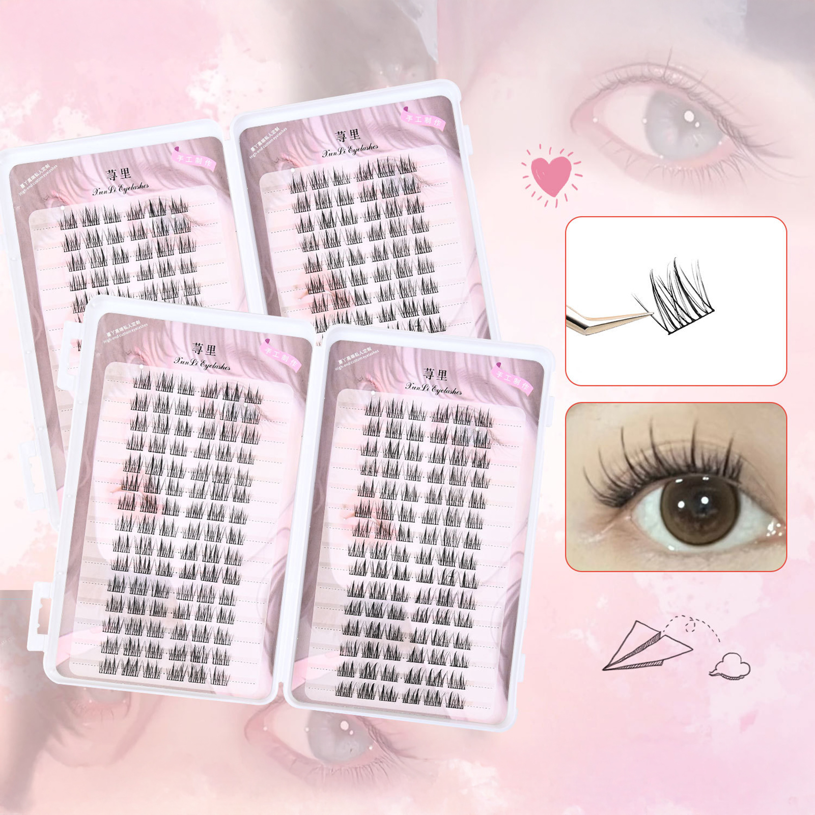 30rows 3D Wispy Fluffy Fake Ey - огляд і ціна Eyelash Extension Supernatural