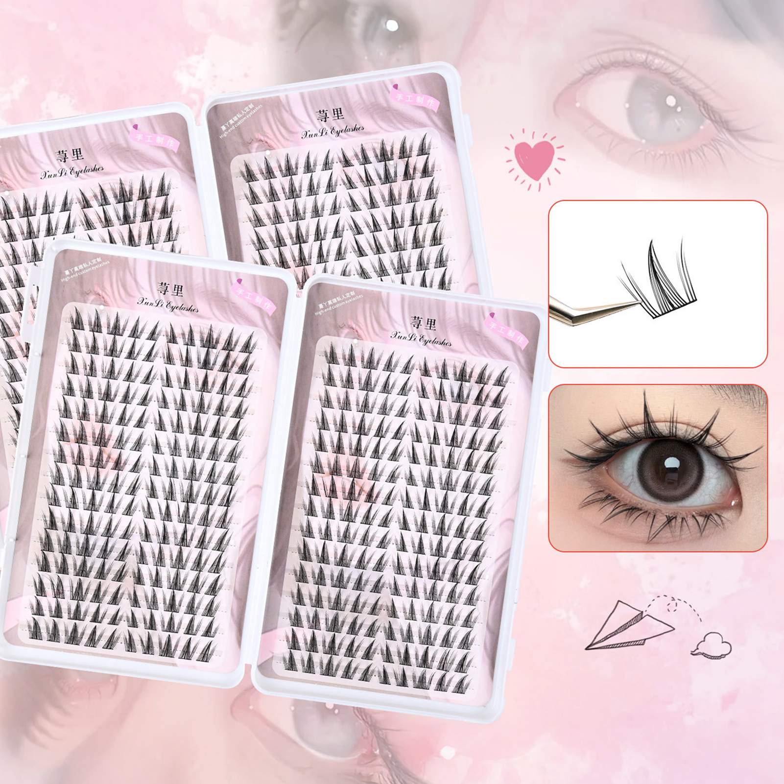 30rows 3D Wispy Fluffy Fake Ey - огляд і ціна Eyelash Extension Supernatural