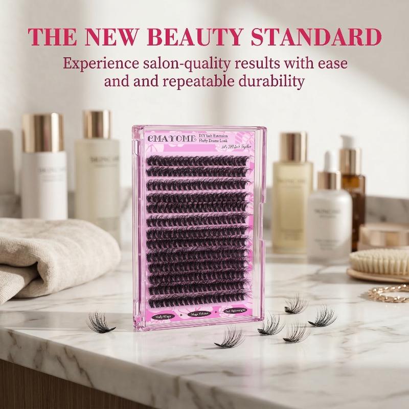 Wispy D Curl Cluster Lashes 14 - огляд і ціна Eyelash Extension Natural