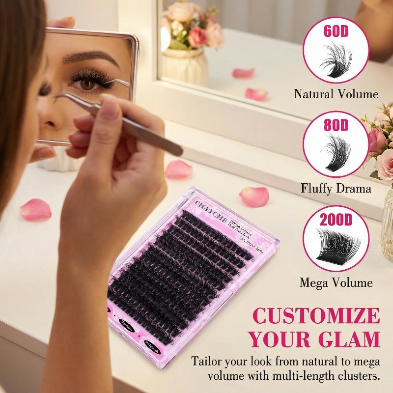 Wispy D Curl Cluster Lashes 14 - огляд і ціна Eyelash Extension Natural