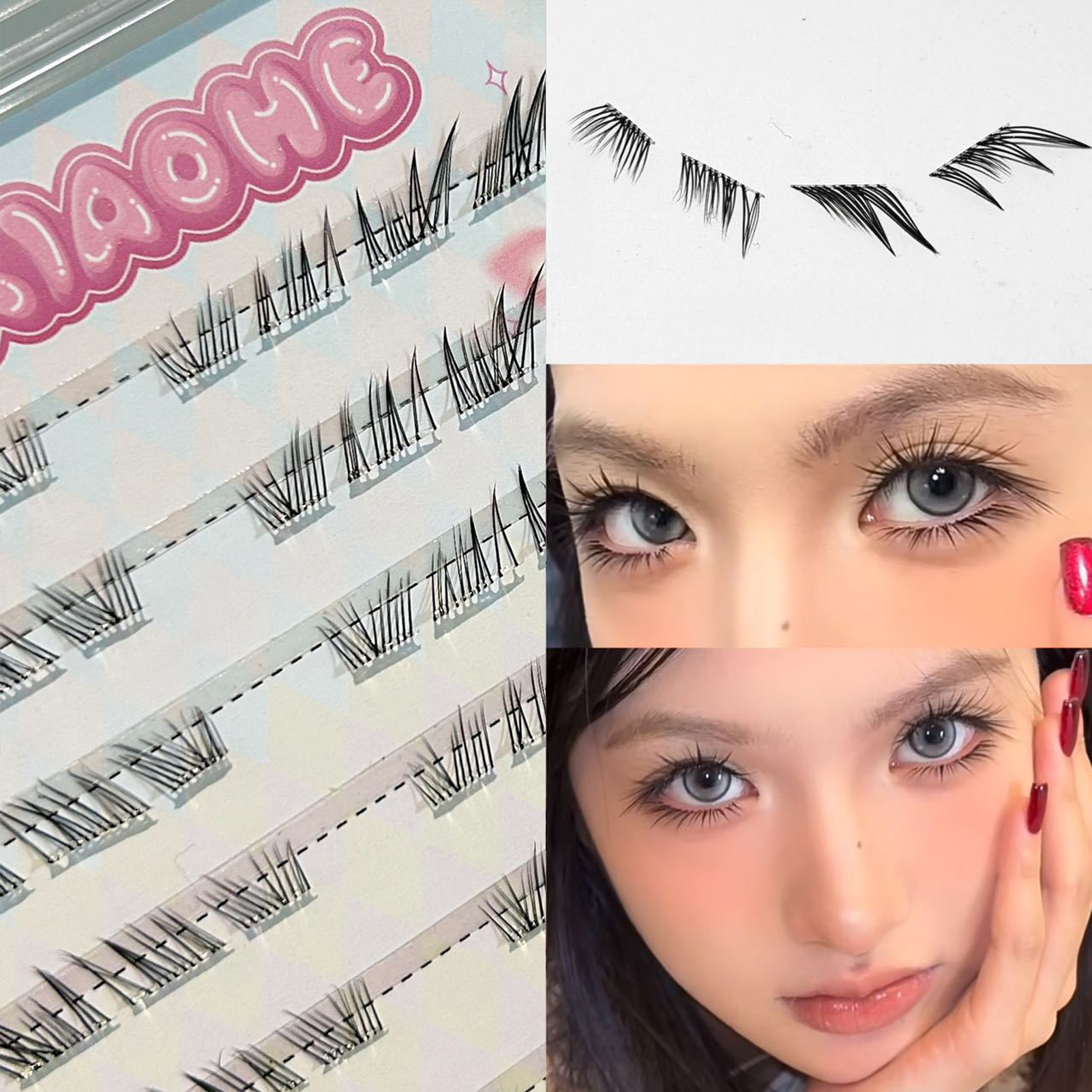 6/10 Rows Cluster Lash False E - огляд і ціна Eyelash Extension Cat Eye