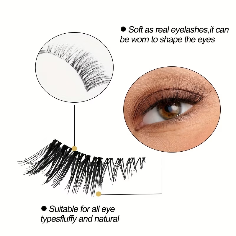 5 Pairs of Natural Half-Eye Ca - огляд і ціна Eyelash Extension Cat Eye