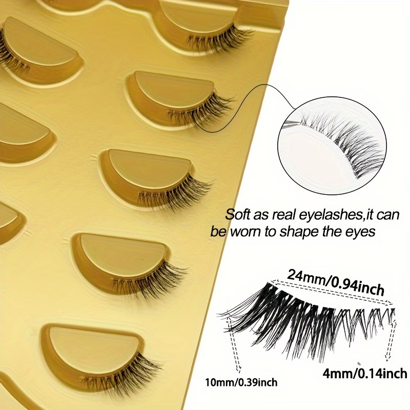 5 Pairs of Natural Half-Eye Ca - огляд і ціна Eyelash Extension Cat Eye