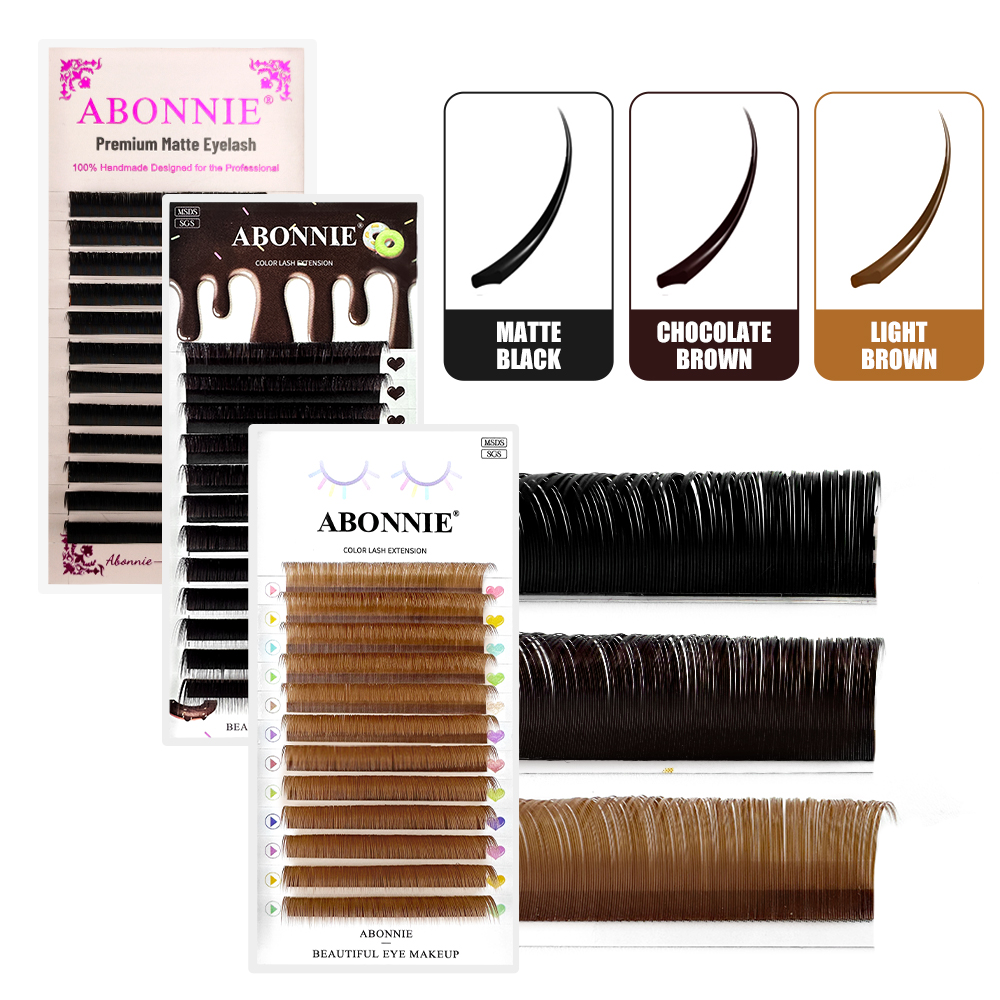 ABONNIE Brown Ellipse Flat Eye - огляд і ціна Eyelash Extension Supernatural