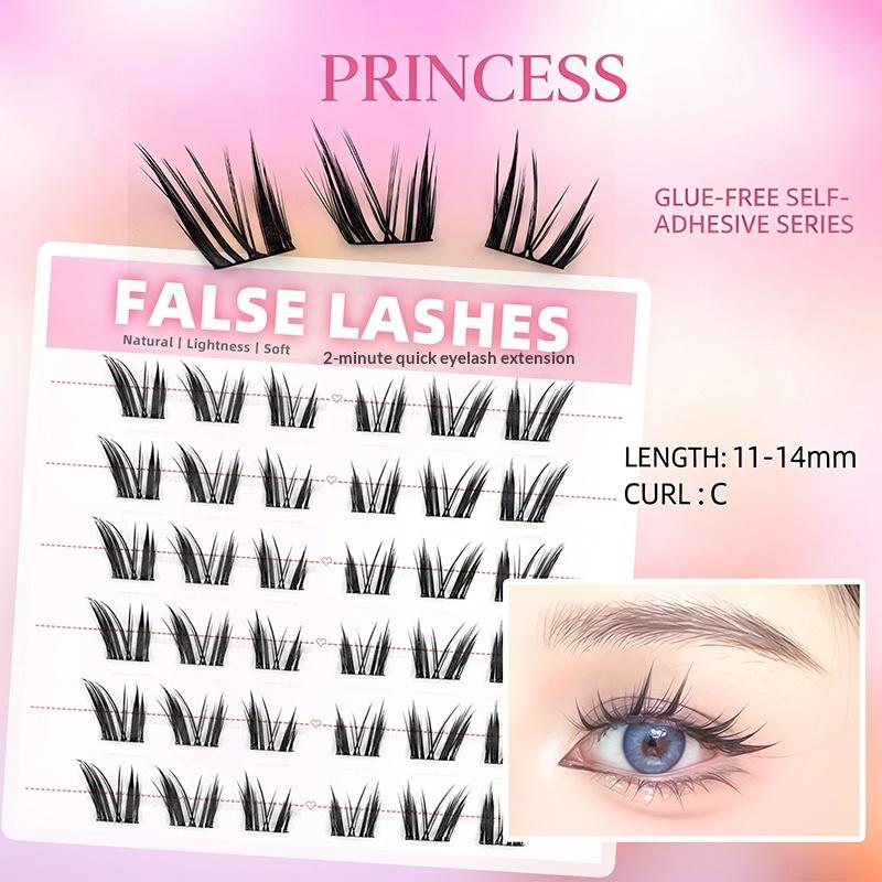 6 Rows Dense Natural False Eye - огляд і ціна Eyelash Extension Natural