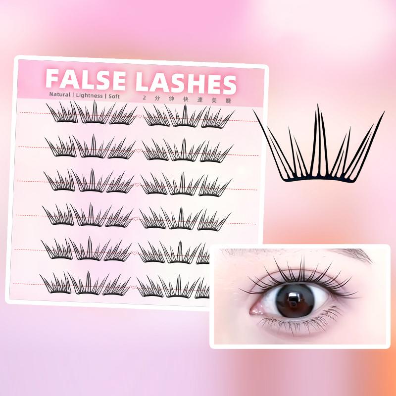 6 Rows Dense Natural False Eye - огляд і ціна Eyelash Extension Natural