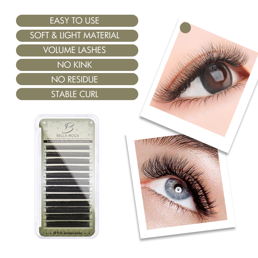 Bella moça 6D/7D/8D W Lash Ext - огляд і ціна Eyelash Extension Supernatural